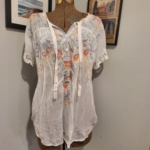 Johnny Was Embroidered Tunic